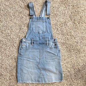 Kancan romper Jean skirt stretchy size small waist 15”